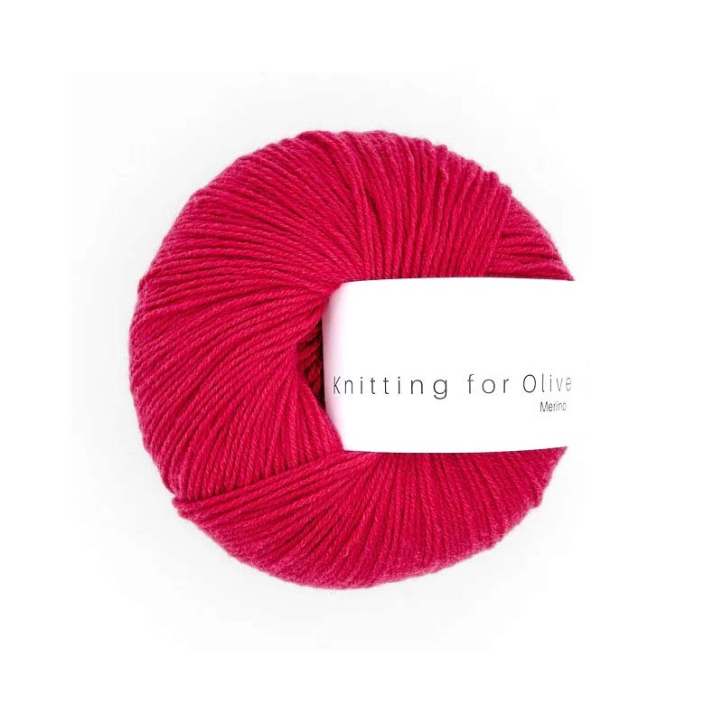 Merino Raspberry Red RMS Knitting for Olive